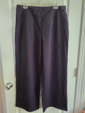 Wide Leg Dress Pants in Deep Navy - SIZE XL
